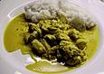 Sahniges H&auml;hnchencurry (scharf)