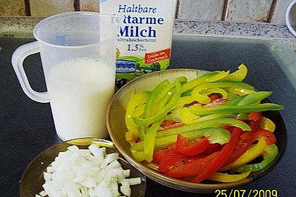 Absolut leicht und lecker, Paprikagem&uuml;se in Milch als Beilage 11
