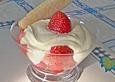 Erdbeeren mit Marscaponecreme
