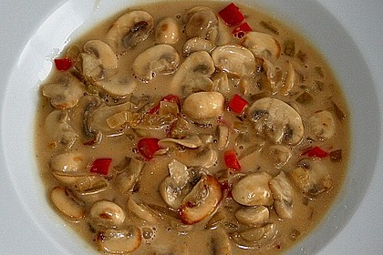 Champignons in Kokosmilch