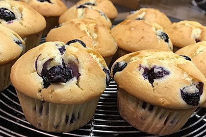 White Chocolate Blueberry Muffins