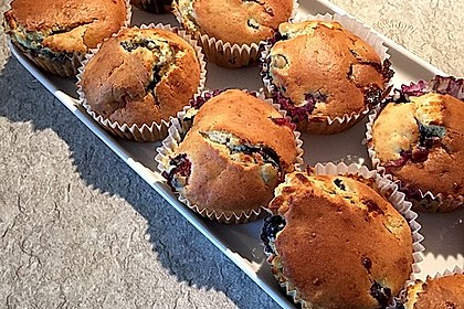 White Chocolate Blueberry Muffins 5