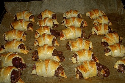 Gefüllte Schoko - Croissants 6