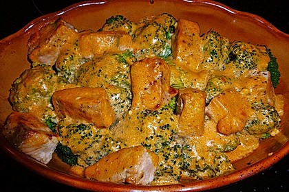 Nudel - Lachs - Brokkoli - Auflauf 4