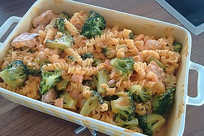 Nudel - Lachs - Brokkoli - Auflauf 3