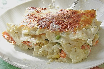 Bunte Gem&uuml;se - Lasagne mit K&auml;seso&szlig;e 1