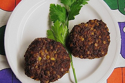 Frikadellen mit roten Linsen