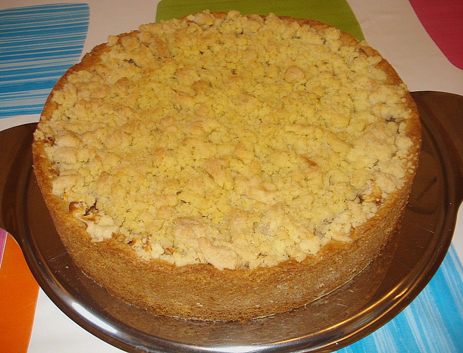 Apfel - Streuselkuchen mit Pudding (Rezept mit Bild) | Chefkoch.de
