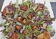 Eichblattsalat mit Pfifferlingen