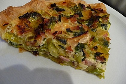 Lauchtorte mit Bl&auml;tterteig 6