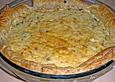 Lauchtorte mit Bl&auml;tterteig