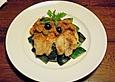 Rotbarsch mit Zucchini und Oliven - Tomaten - Ragout