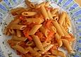 Penne mit gebratenen Paprikaschoten