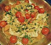 Rotbarsch mit S&uuml;&szlig;kartoffeln (Bild)