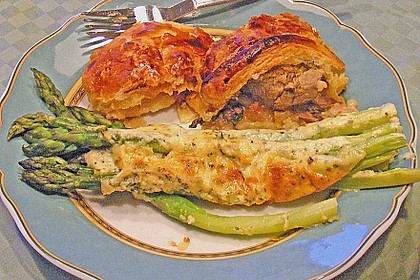 Albertos gr&uuml;ner Spargel mit Parmesancreme 6