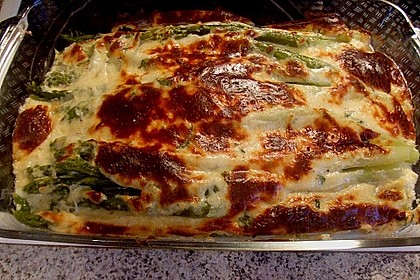 Albertos gr&uuml;ner Spargel mit Parmesancreme 7