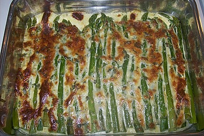 Albertos gr&uuml;ner Spargel mit Parmesancreme 14