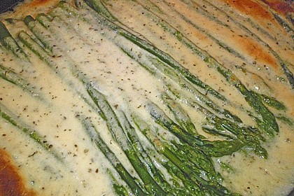 Albertos gr&uuml;ner Spargel mit Parmesancreme 17