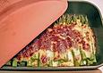 Albertos gr&uuml;ner Spargel mit Parmesancreme