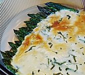 Albertos gr&uuml;ner Spargel mit Parmesancreme (Bild)