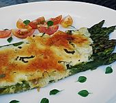 Albertos gr&uuml;ner Spargel mit Parmesancreme (Bild)