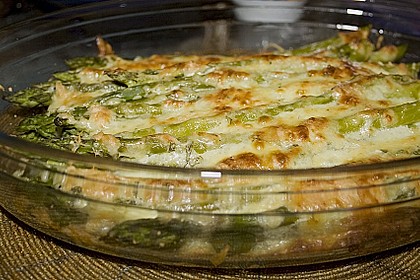 Albertos gr&uuml;ner Spargel mit Parmesancreme 30