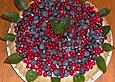 Mascarpone - Torte mit Ribisel und Heidelbeeren