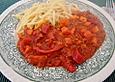 Zucchini - Hackfleischpfanne mit Letscho