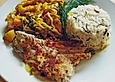 Seelachs - Curry mit Lauch und Ananas
