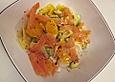 Avocado - Orangensalat mit ger&auml;uchertem Wildlachs