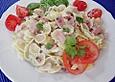 Kartoffel mit Fleckerl und Wurstresten