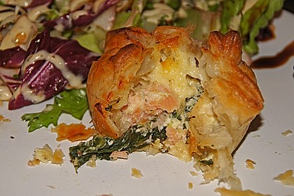 Spinat - Lachs - Muffins 12
