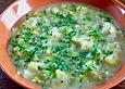 Kartoffel - Lauch - Suppe mit Gorgonzola