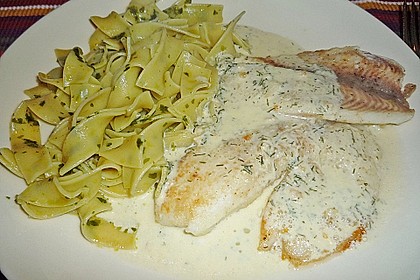 Pangasiusfilet mit Sahne - Knoblauch - So&szlig;e 1