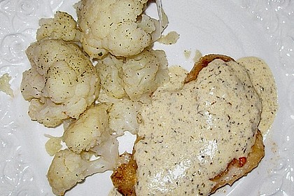 Pangasiusfilet mit Sahne - Knoblauch - So&szlig;e