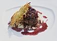 Rinderfilet in Rotweinso&szlig;e mit Selleriep&uuml;ree und R&ouml;sti