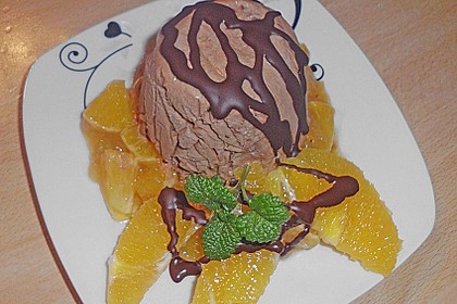 Lebkuchenparfait mit Gewürzorangen 8