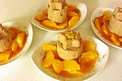 Lebkuchenparfait mit Gewürzorangen 5