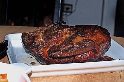 Gefüllter Gänsebraten mit Serviettenknödeln 11