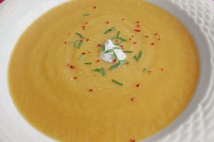 Pürierte Gemüsecremesuppe 1