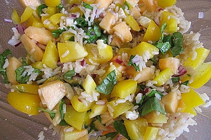 Italienischer Reis - Melonen - Salat 5