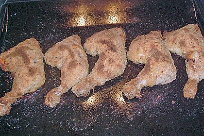H&auml;hnchenschenkel, im Ofen gebacken
