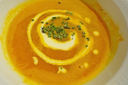 Kürbis - Möhren - Suppe 9