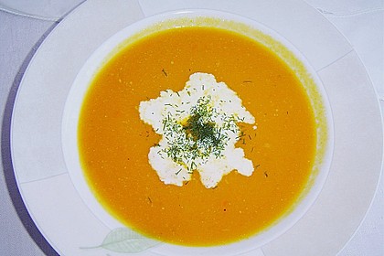 Kürbis - Möhren - Suppe 5
