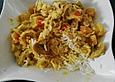 Puten - Curry mit Fruchtcocktail und Pilzen