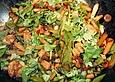 Zweierlei Spargel aus dem Wok