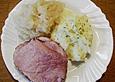 Sauerkraut mit Kartoffelp&uuml;ree und Kasseler