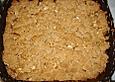 Apfel Crumble mit Vanilleeis