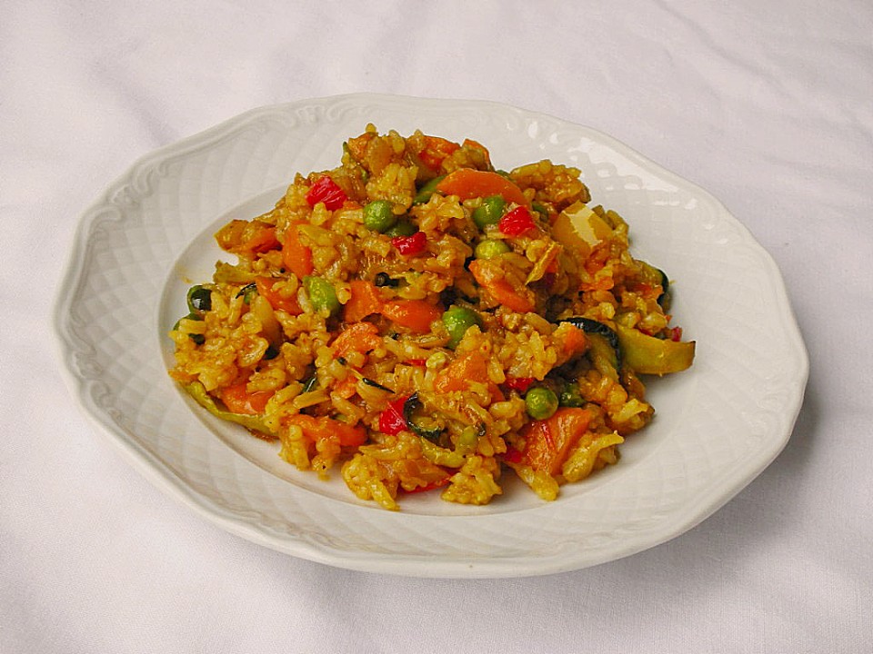 Bunter Gemüse - Reis (Rezept mit Bild) von knuddelpferd | Chefkoch.de