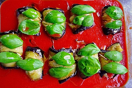 Auberginenröllchen 4